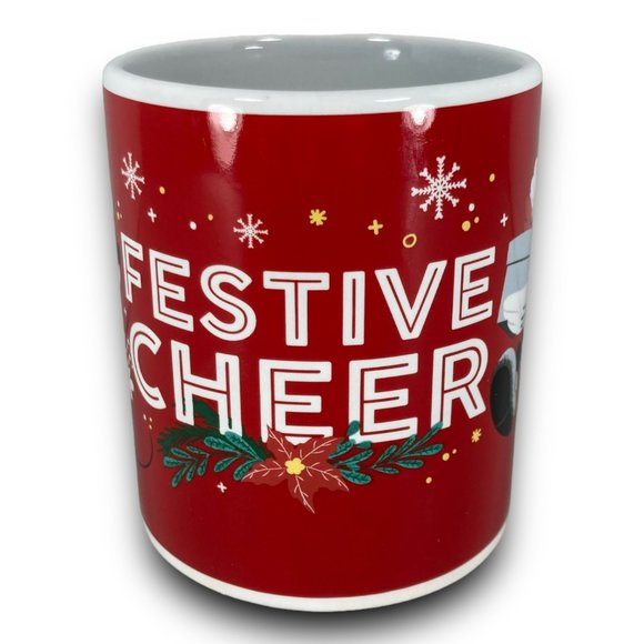 Disney Christmas Mickey Minnie Coffee Mug Cup Festive Cheer 2021 Collectible - Picture 3 of 8